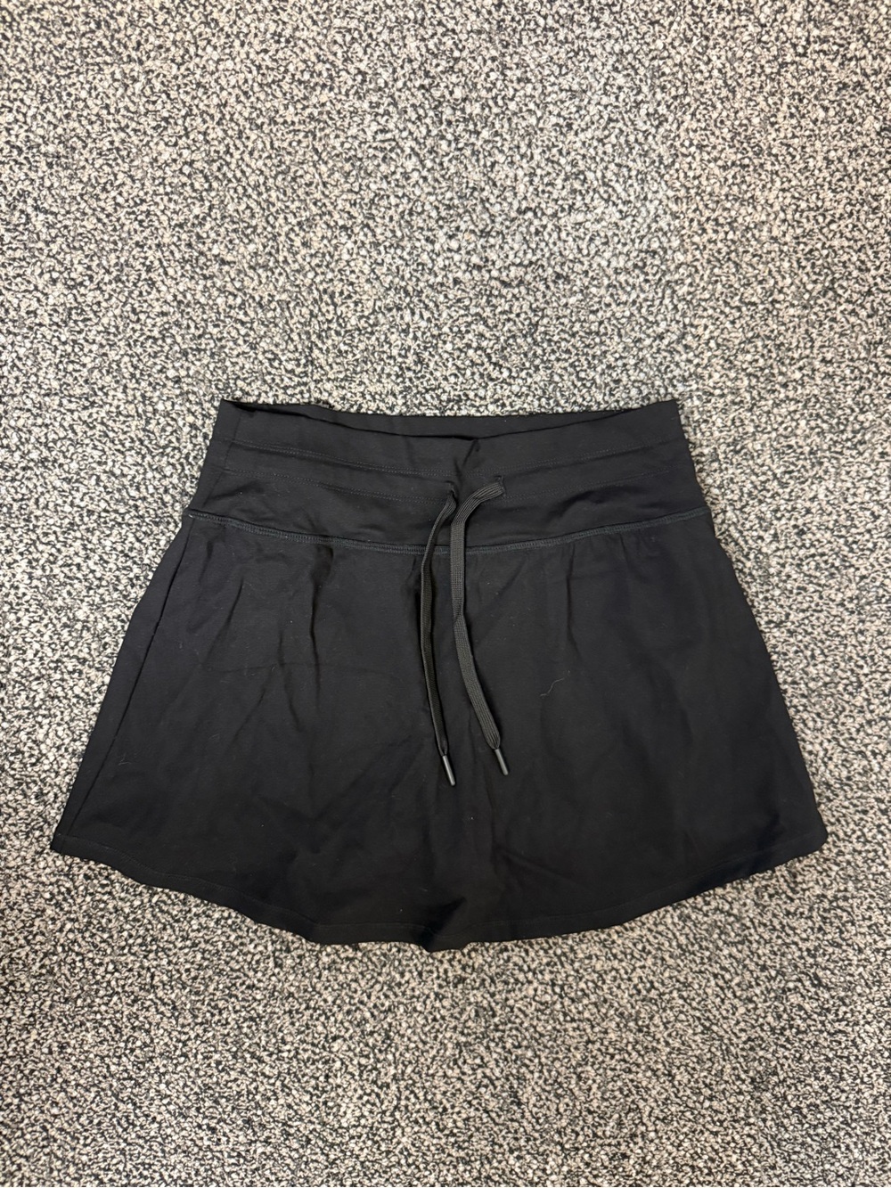 Avalanche Black Athletic Skort with Drawstring Waist